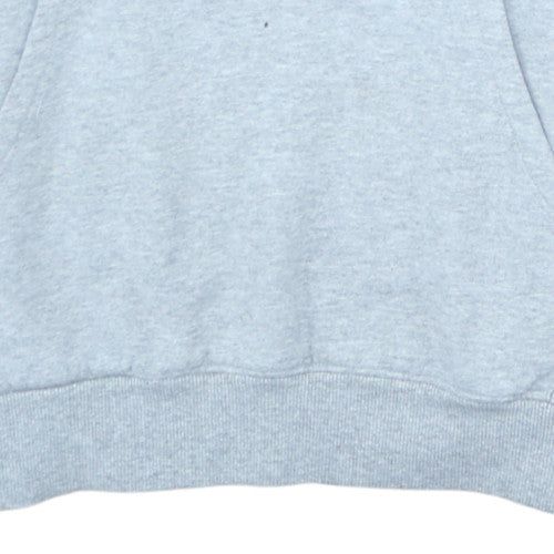 The North Face Men's Grey Pullover Hoodie M Fleece Logo Outdoor