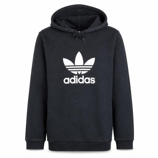 Adidas Men's Black Pullover Hoodie M Sports Logo Fleece