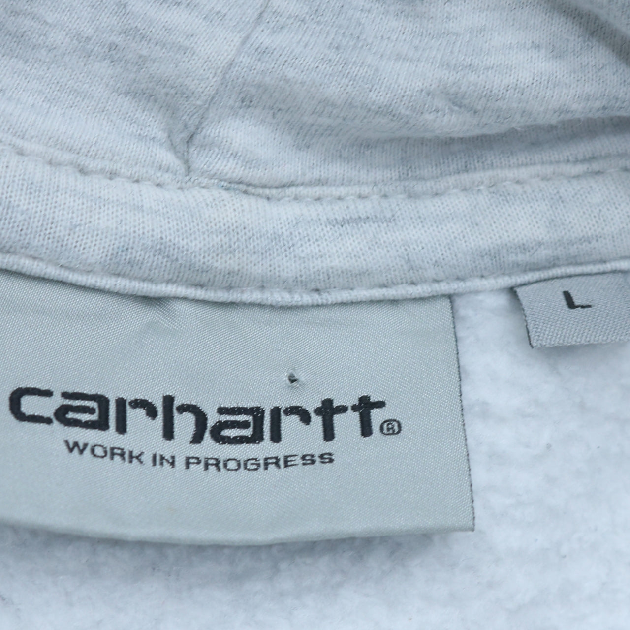 Carhartt Men's Grey Pullover Hoodie Size L Fleece Workwear