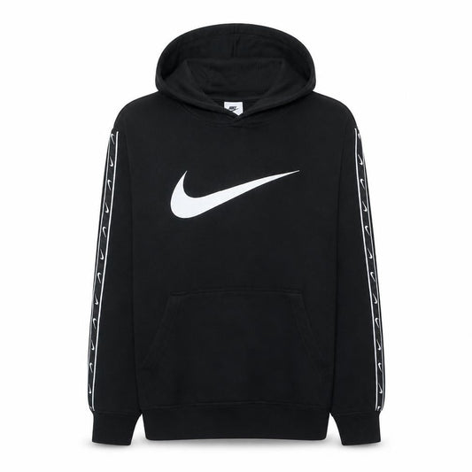 Nike Men's Black Pullover Hoodie M Sports Fleece Long Sleeve Logo