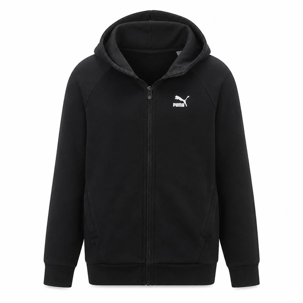 Puma Men's Black Full Zip Hoodie Size M Regular Fit Sportswear