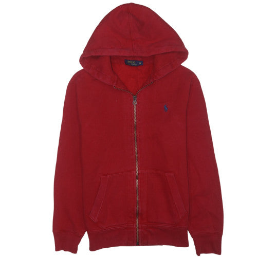 Polo Ralph Lauren Men's Red Full Zip Hoodie Size M
