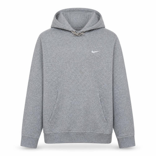 Nike Men's Grey Pullover Hoodie M Fleece Regular Fit Sportswear