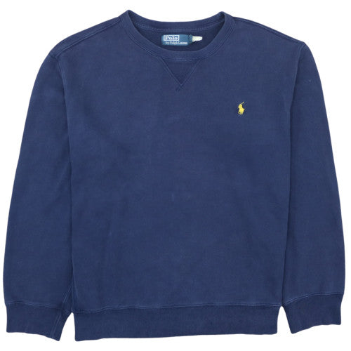 Polo Ralph Lauren Men's Blue XL Crew Neck Cotton Sweatshirt