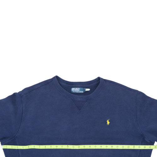 Polo Ralph Lauren Men's Blue XL Crew Neck Cotton Sweatshirt