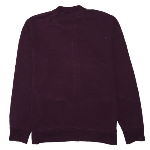 Hugo Boss Men's Burgundy Full Zip Sweatshirt XXL Classic Style