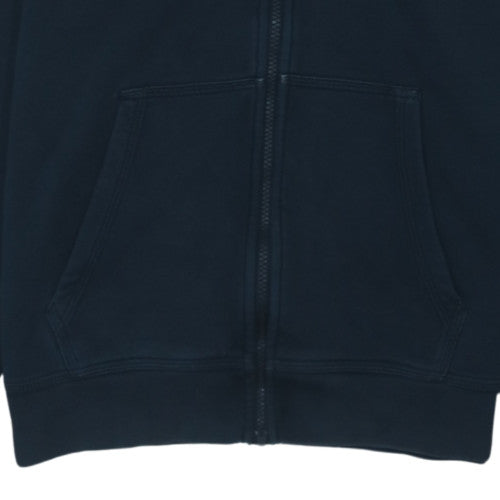 Nike Men's Blue Full Zip Hoodie M Cotton Blend Fleece