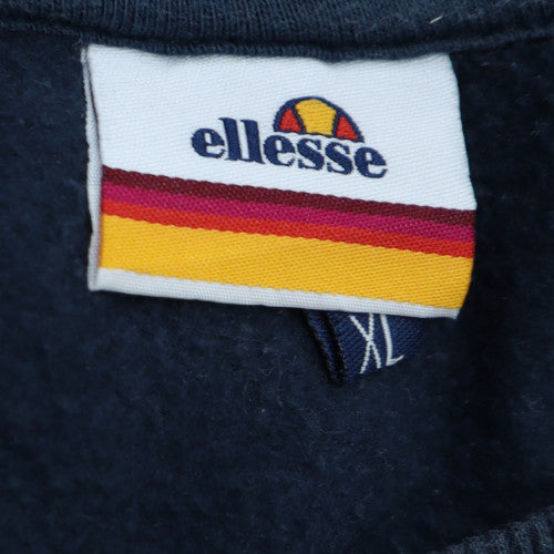 Ellesse Men’s Blue XL Pullover Logo Sweatshirt Retro Sportswear