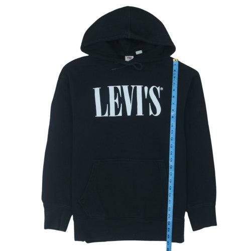 Levi's Women's Black Relaxed Fit Pullover Hoodie Size M
