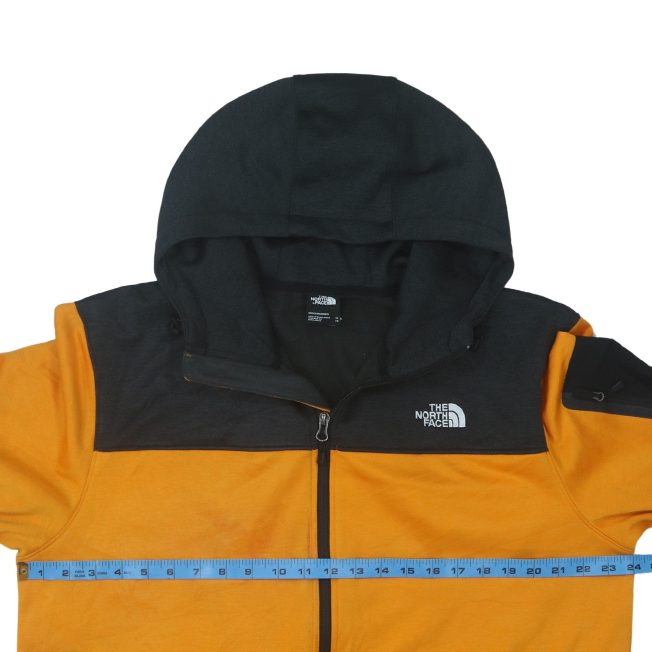 The North Face Men's Yellow XL Hooded Fleece Jacket Outdoor