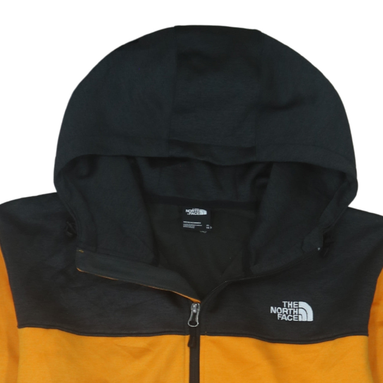 The North Face Men's Yellow XL Hooded Fleece Jacket Outdoor