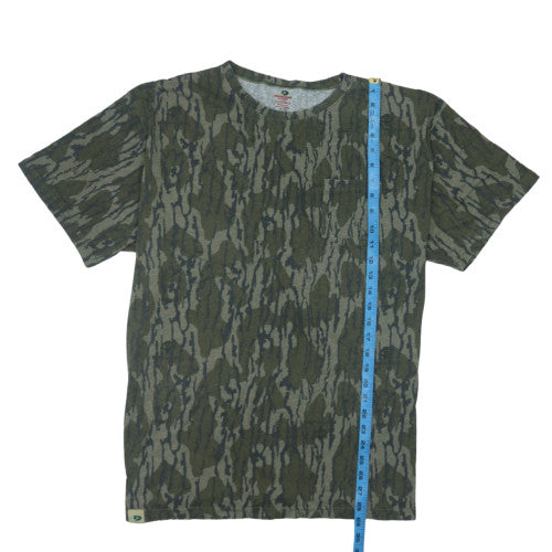 Mossy Oak Men's Green Camouflage Cotton Short Sleeve T-Shirt XL