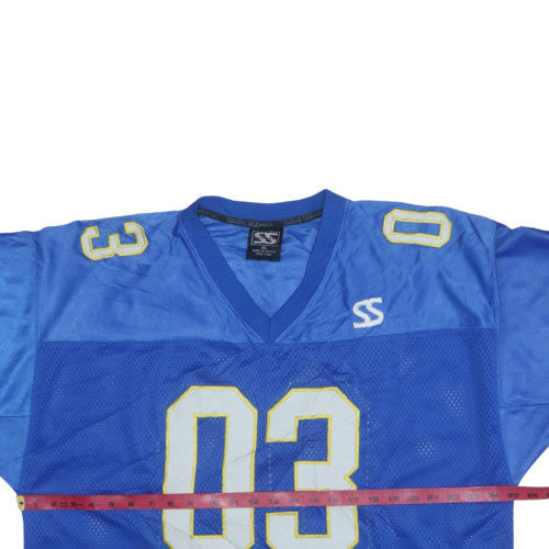 Simon Sez Men's Blue XL American Football Jersey Top