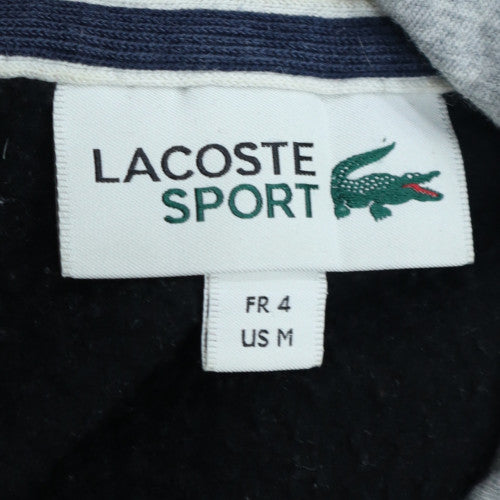 Lacoste Sport Men’s Black Pullover Hoodie M Regular Fit Fleece
