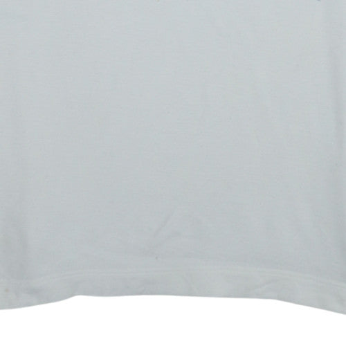 Nautica Men's White XL Cotton Fish Print Polo Shirt