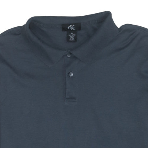 Calvin Klein Men's Black XL Cotton Polo Shirt Short Sleeve