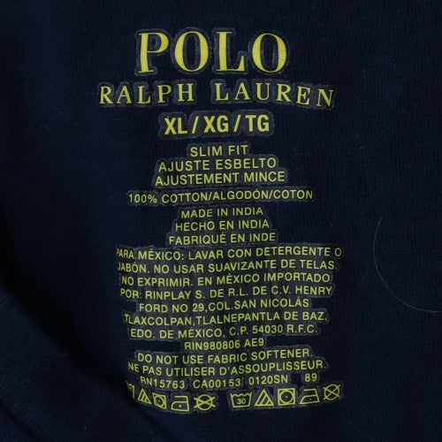 Polo Ralph Lauren Men's Blue V-Neck Slim Fit Cotton T-Shirt XL