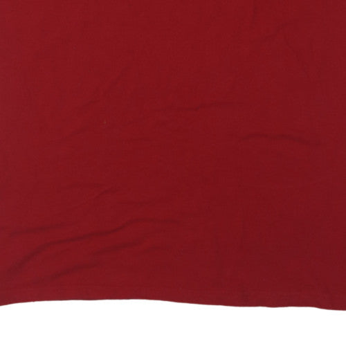Champion Men's Red 2XL Crew Neck Cotton Graphic T-Shirt