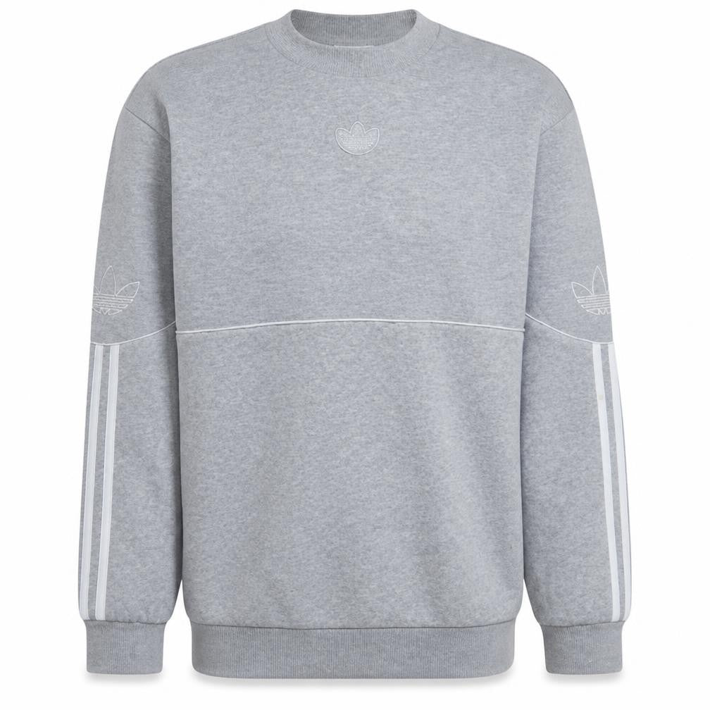 Adidas Men's Grey Crew Neck Sweatshirt M Long Sleeve Pullover