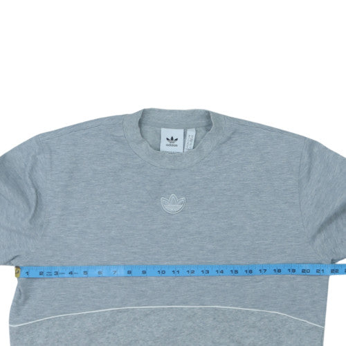 Adidas Men's Grey Crew Neck Sweatshirt M Long Sleeve Pullover