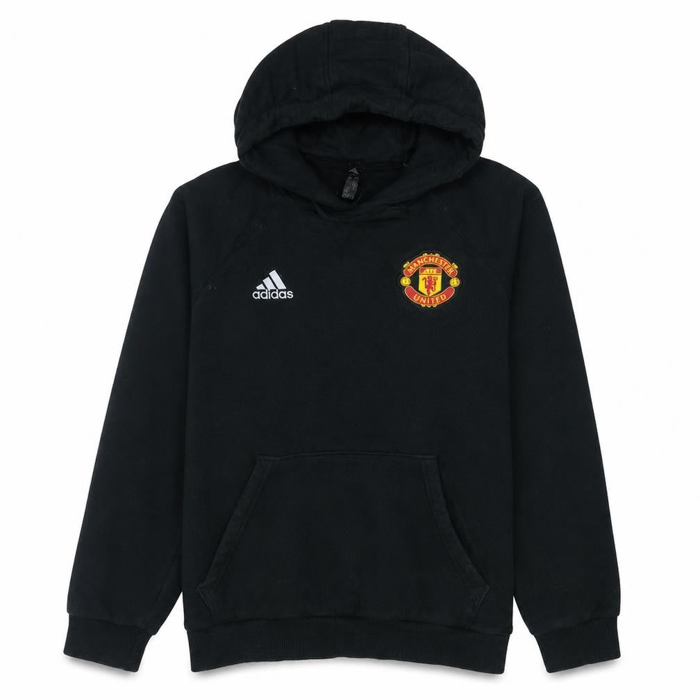 Adidas Manchester United Black Hoodie Teens Size 7 Regular Fit