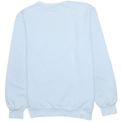Levi's Men's White Crew Neck Pullover Sweatshirt Medium Cotton Blend