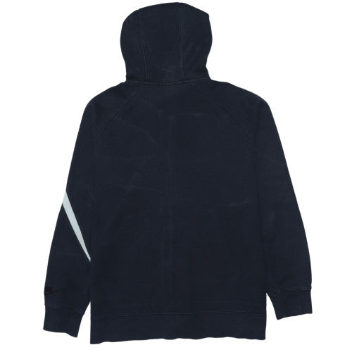 Nike Men's Black XL Full Zip Hoodie Sports Logo Cotton Blend
