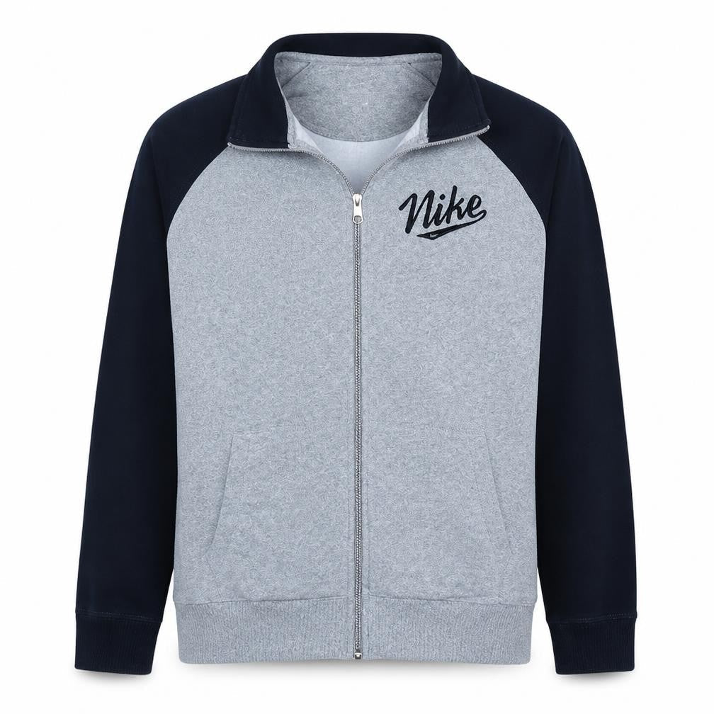 Nike Women’s Grey Full Zip Sweatshirt XL – Athletic Casual Style