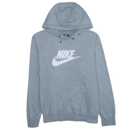 Nike Men's Grey Pullover Hoodie XL Fleece Cotton Blend Logo