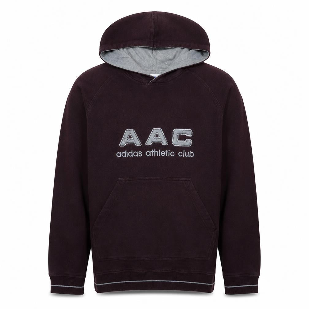 Adidas Mens Brown AAC Embroidered Pullover Hoodie Size S