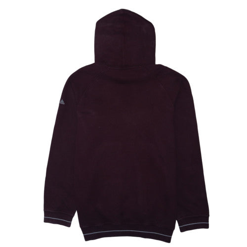 Adidas Mens Brown AAC Embroidered Pullover Hoodie Size S