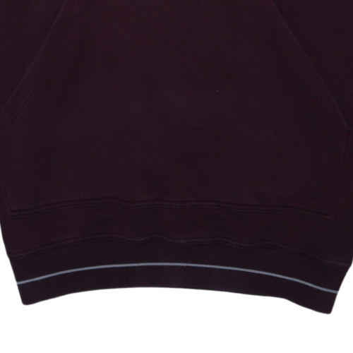 Adidas Mens Brown AAC Embroidered Pullover Hoodie Size S