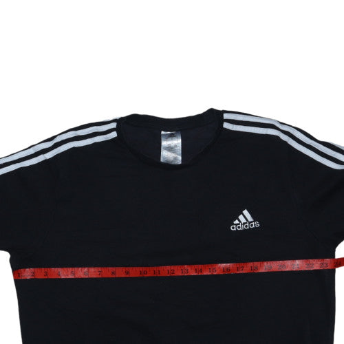 Adidas Men's Black L Pullover Crew Neck Fleece Sweatshirt