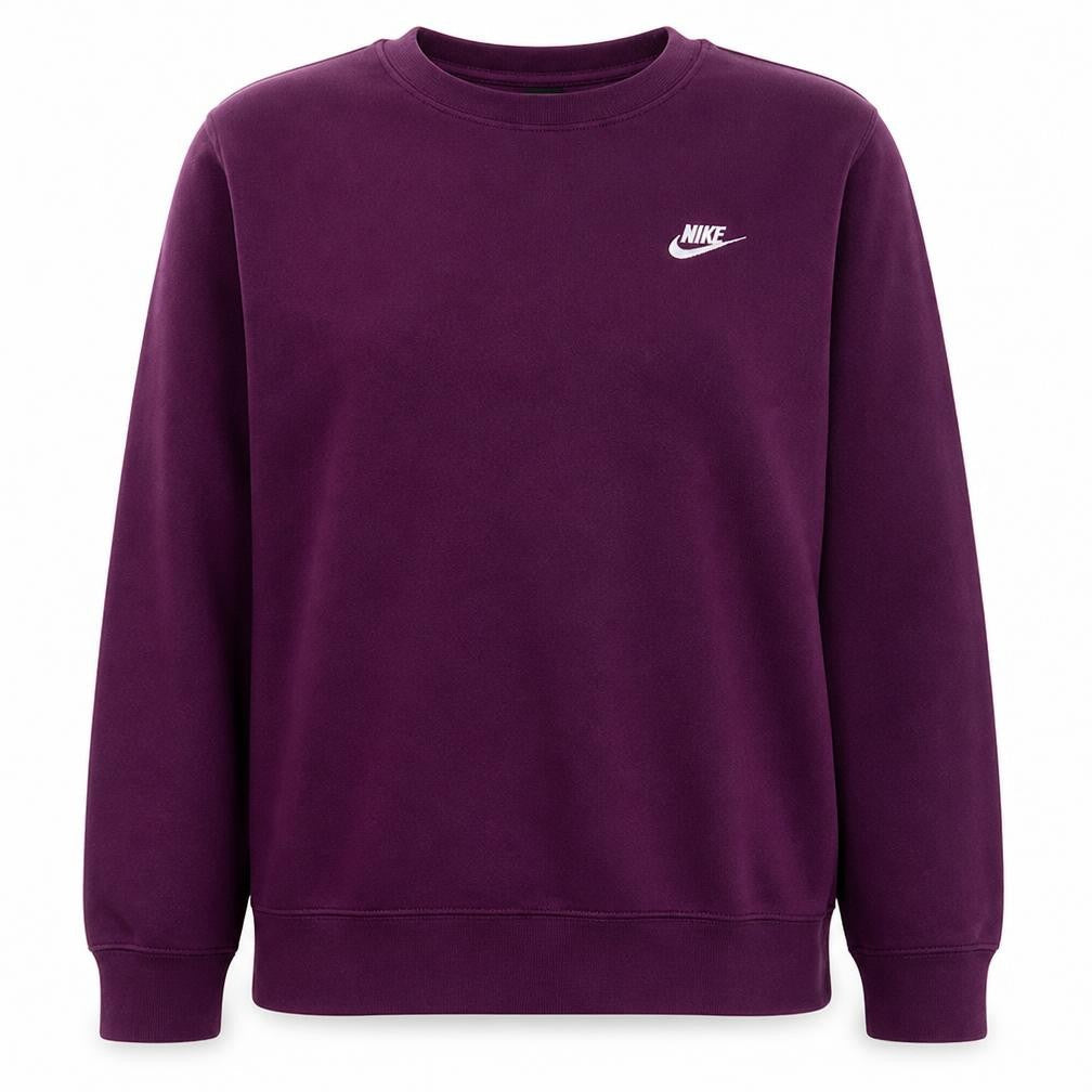 Nike Womens Purple Crew Neck Pullover Sweatshirt Size L