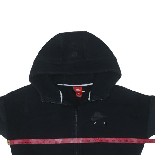 Nike Air Men's Black Full Zip Hoodie M Cotton Blend Fleece