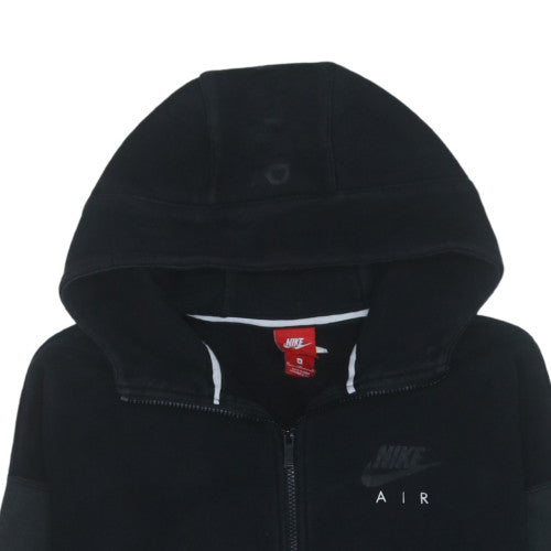Nike Air Men's Black Full Zip Hoodie M Cotton Blend Fleece