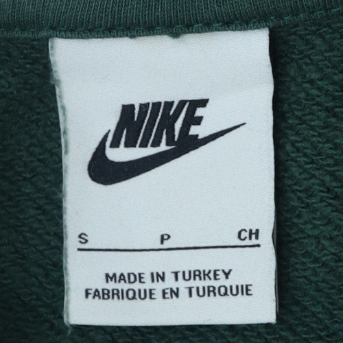 Nike Men's Green Pullover Sweatshirt Small Embroidered Logo