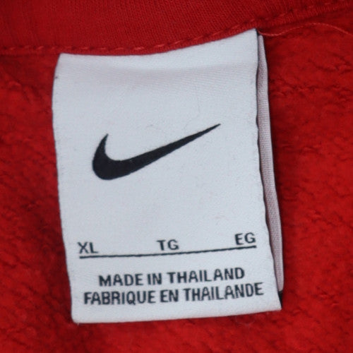 Nike Men's Red XL Pullover Hoodie Sweatshirt with Logo