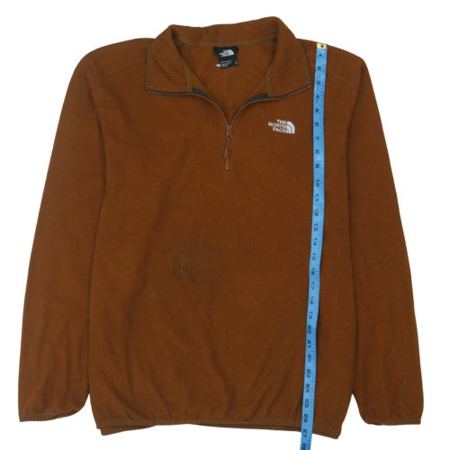 The North Face Men's Brown XL Fleece 1/4 Zip Pullover Sweatshirt