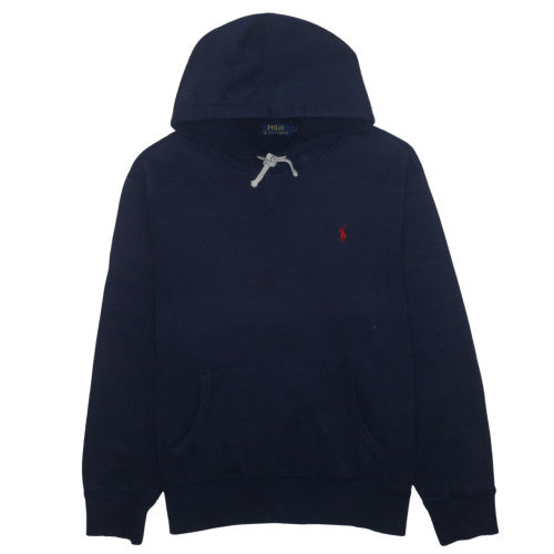 Polo Ralph Lauren Men's Navy Blue Hoodie Large Cotton Blend
