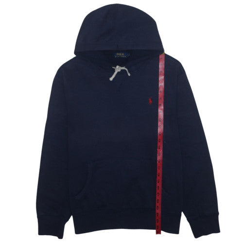 Polo Ralph Lauren Men's Navy Blue Hoodie Large Cotton Blend