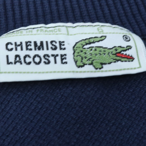 Lacoste Womens Navy Crew Neck Cotton Sweatshirt Size 10 Classic Fit