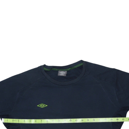 Umbro Men's Black Short Sleeve Crew Neck Sports T-Shirt Size M