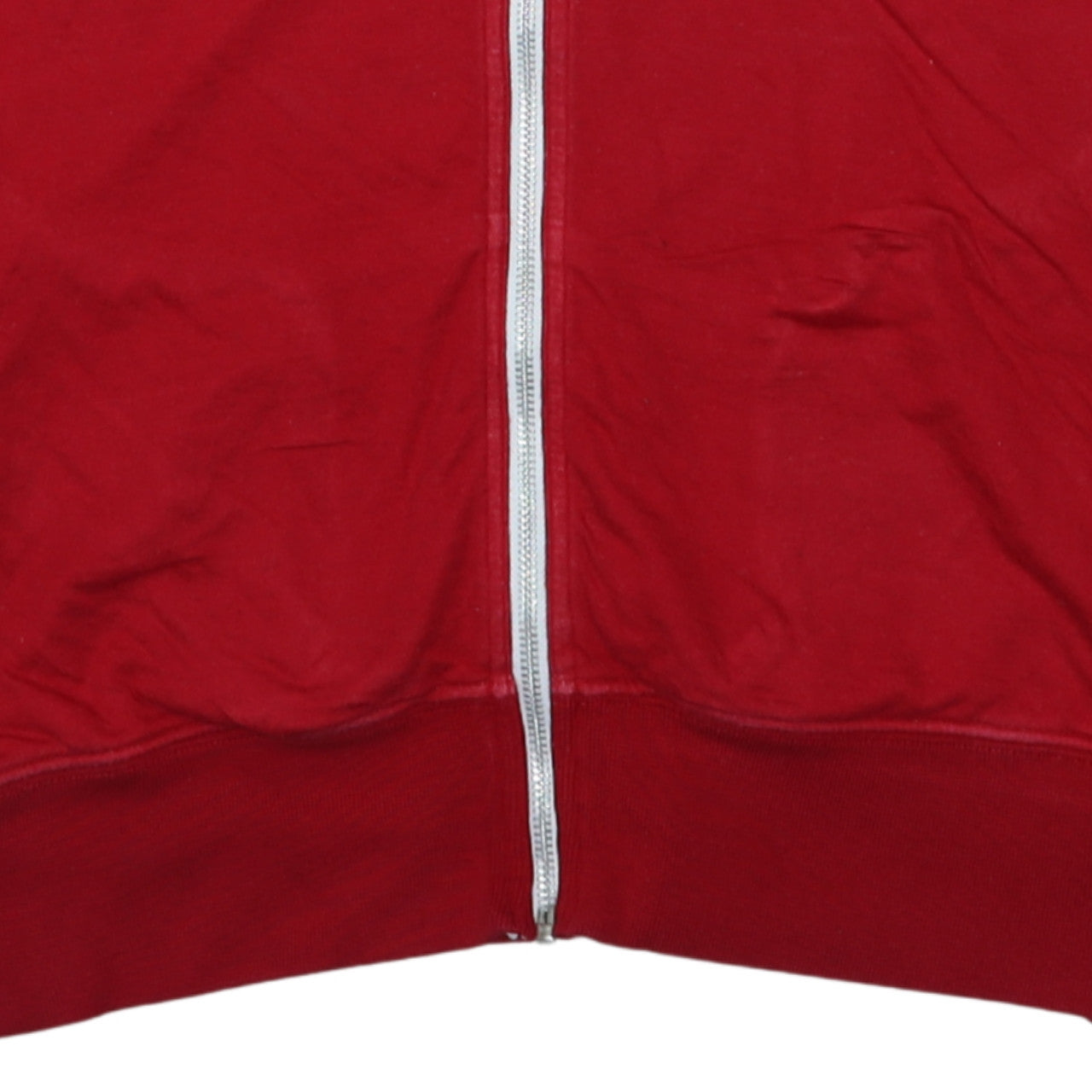 Nike Men's Red Full Zip Collared Sweatshirt Size L