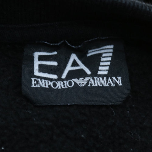 Emporio Armani EA7 Men's Black Logo Crew Neck Sweatshirt L