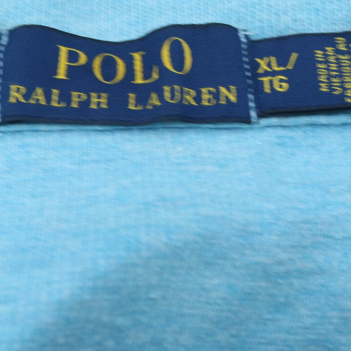 Polo Ralph Lauren Men's Blue XL 1/4 Zip Cotton Sweatshirt
