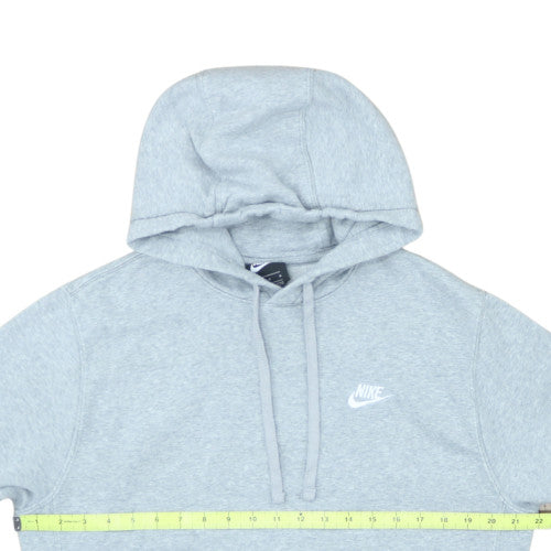 Nike Men's Grey Pullover Hoodie Size M Embroidered Logo Fleece