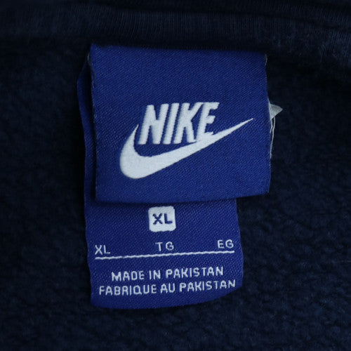 Nike Mens Blue Full Zip Hoodie XL Cotton Blend Casual Jacket