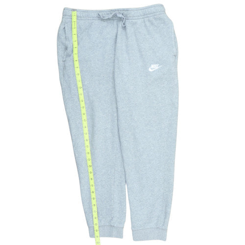 Nike Mens Grey Jogger Fleece Sweatpants L Regular Fit Activewear