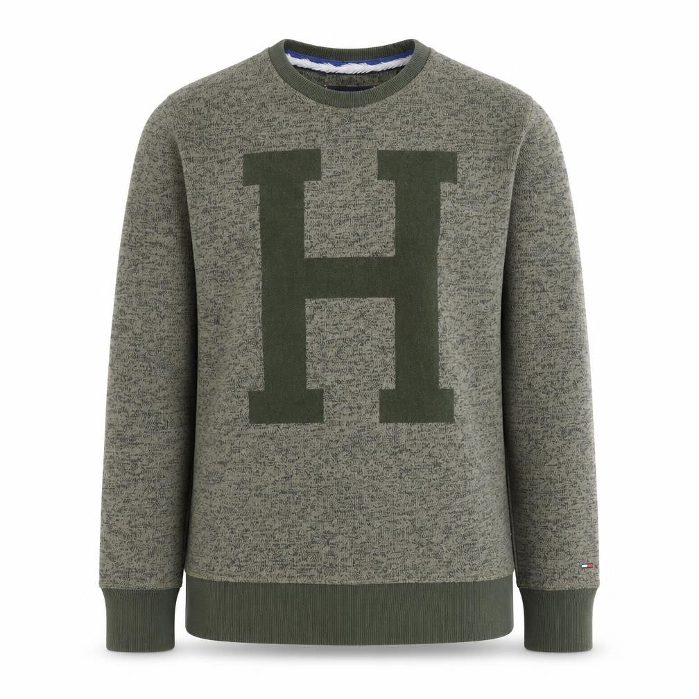 Tommy Hilfiger Men’s Green Crew Neck Pullover Jumper M